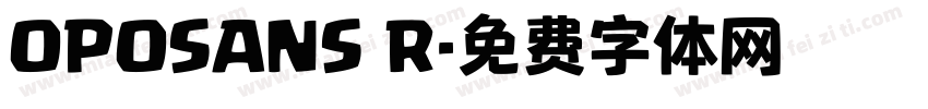 OPOSANS R字体转换